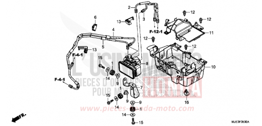 ABS-MODULATOR/ABLAGE (1) CBR650FAG de 2016